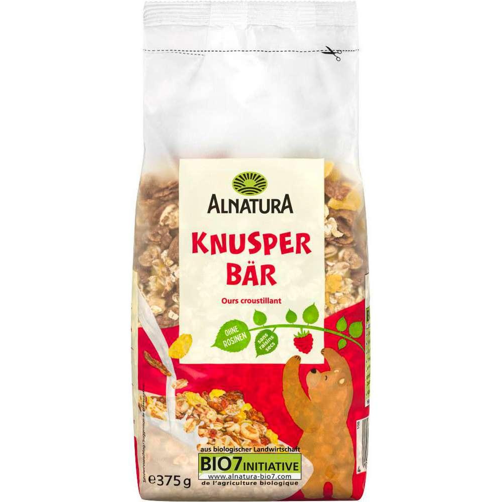 Organic muesli, crunchy bear