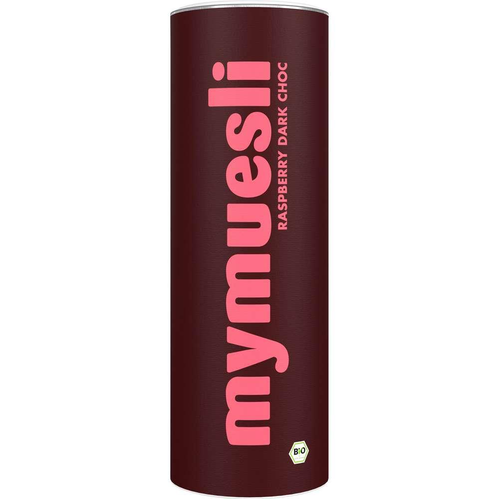 Organic muesli, raspberry dark chocolate
