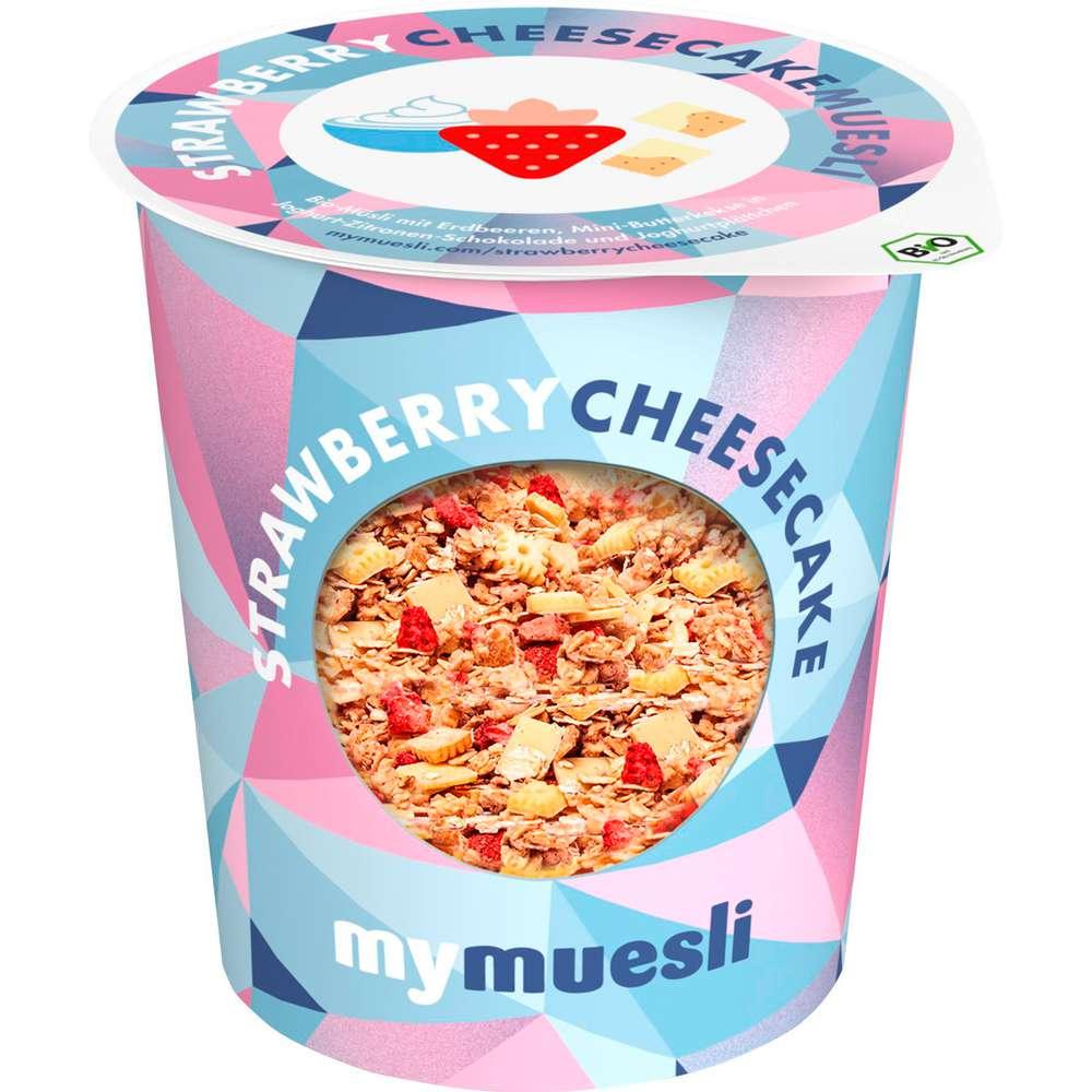 Organic muesli, strawberry cheesecake 85g
