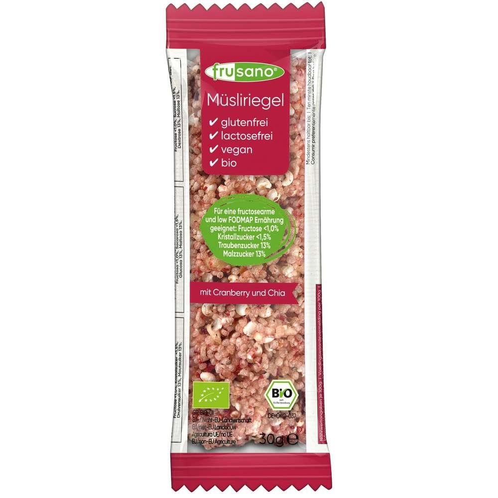Organic muesli bar, cranberry/chia