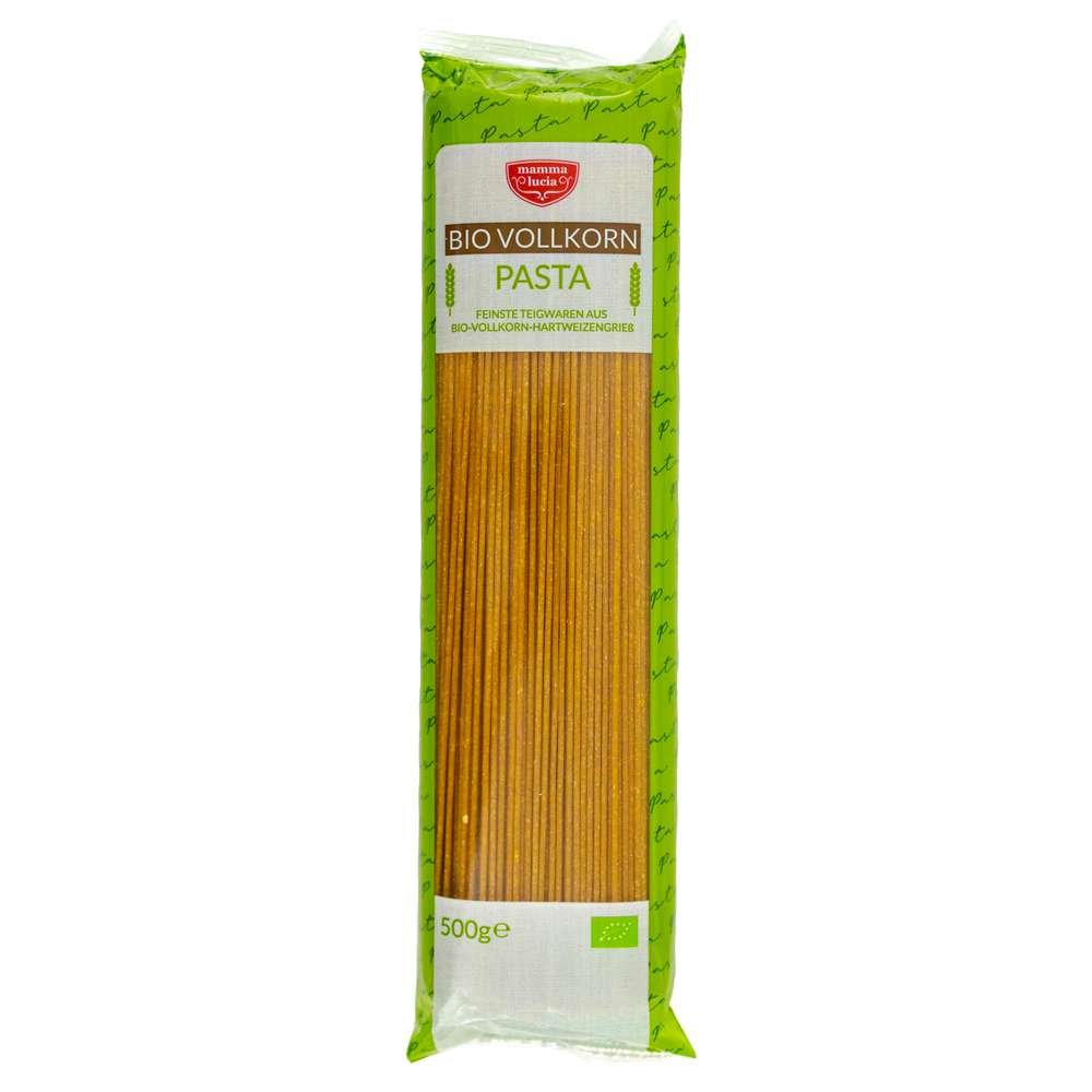 Organic pasta, whole grain spaghetti