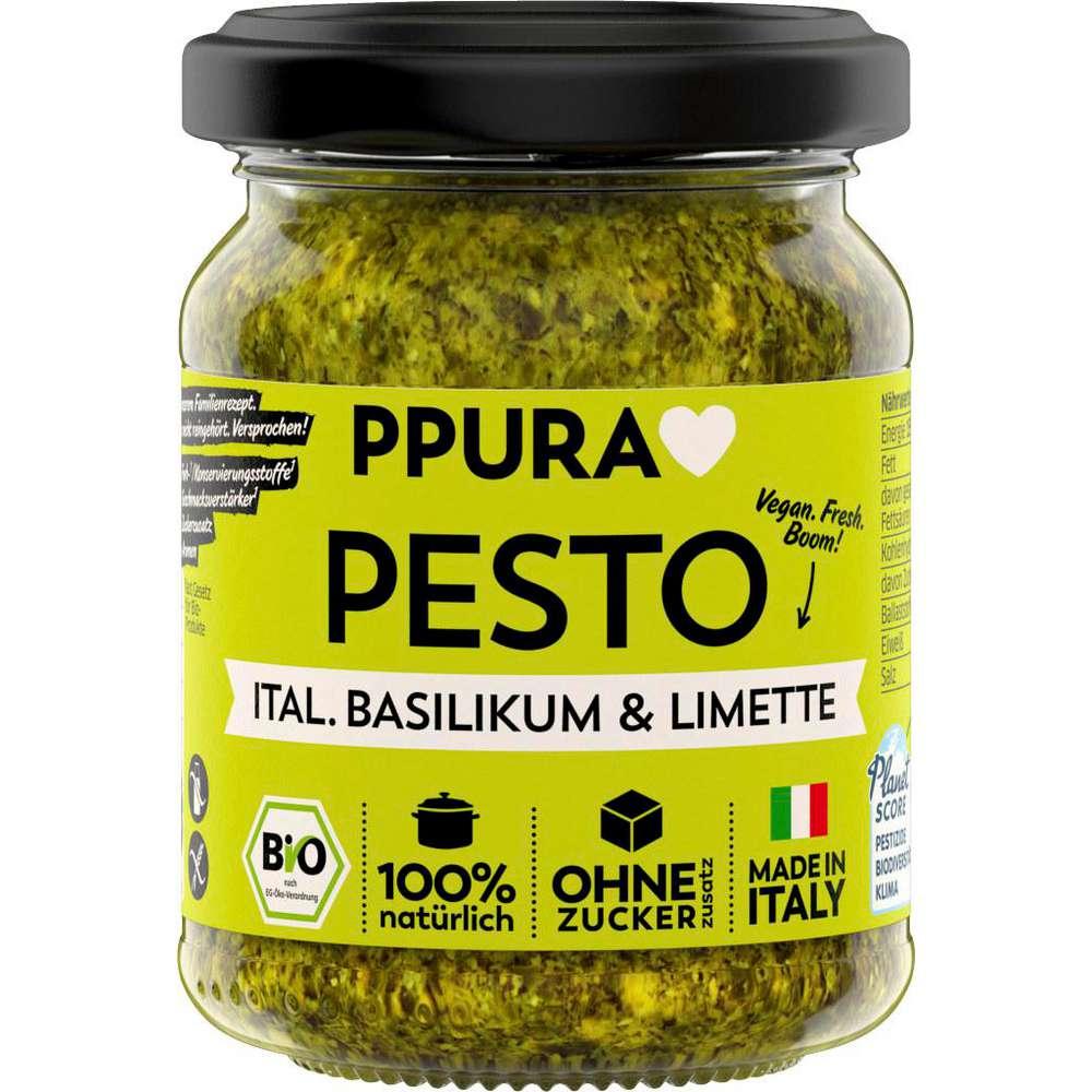 Organic pasta sauce, pesto basil/lime/cashew