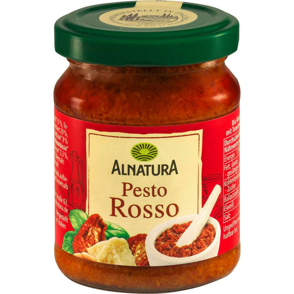 Organic pasta sauce, pesto rosso
