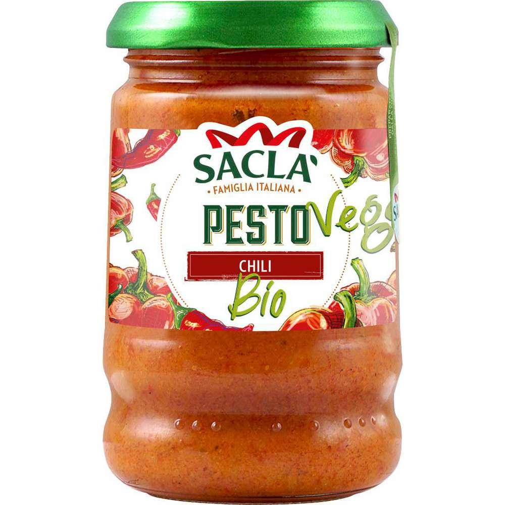 Organic pesto, chili