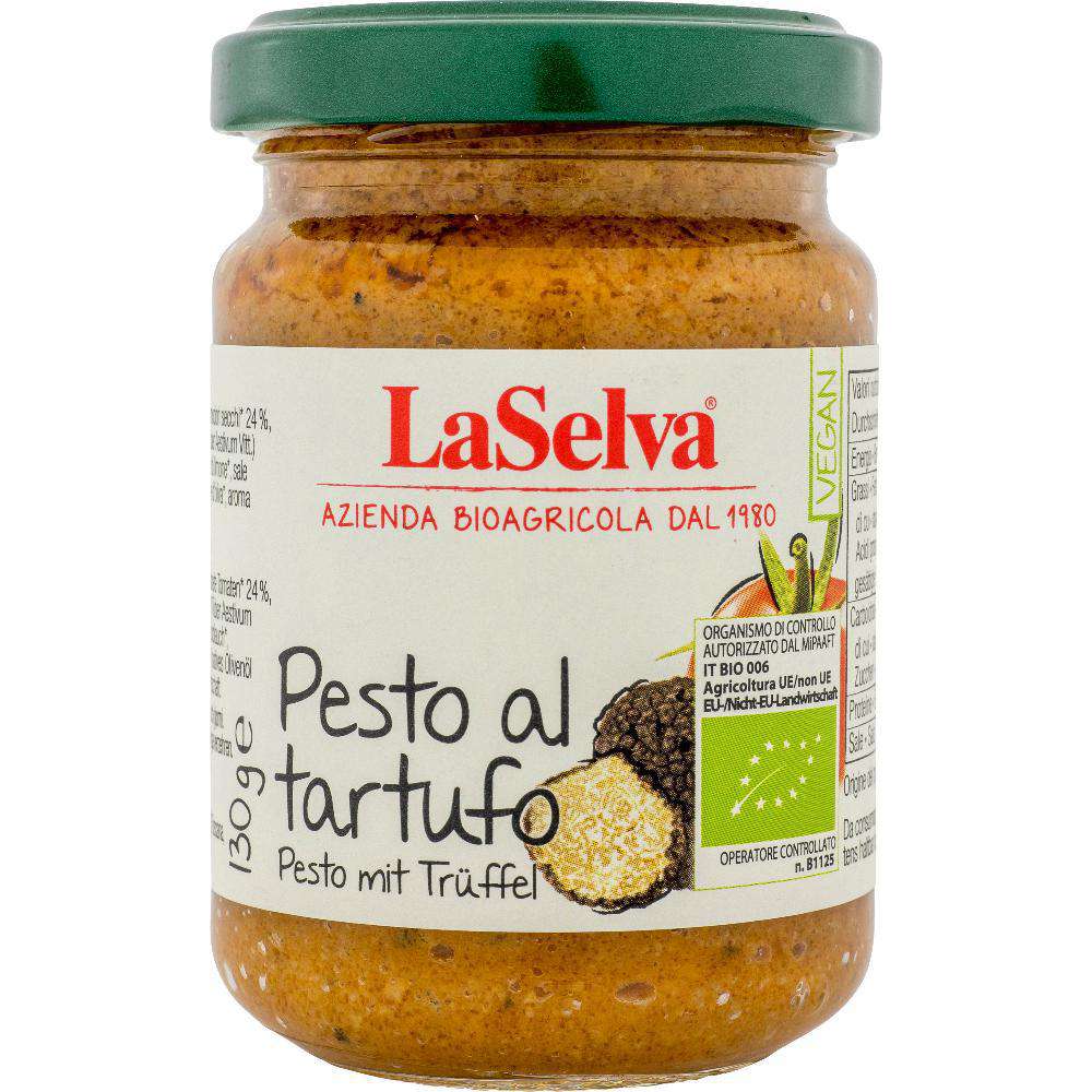 Organic pesto with truffle, vegan