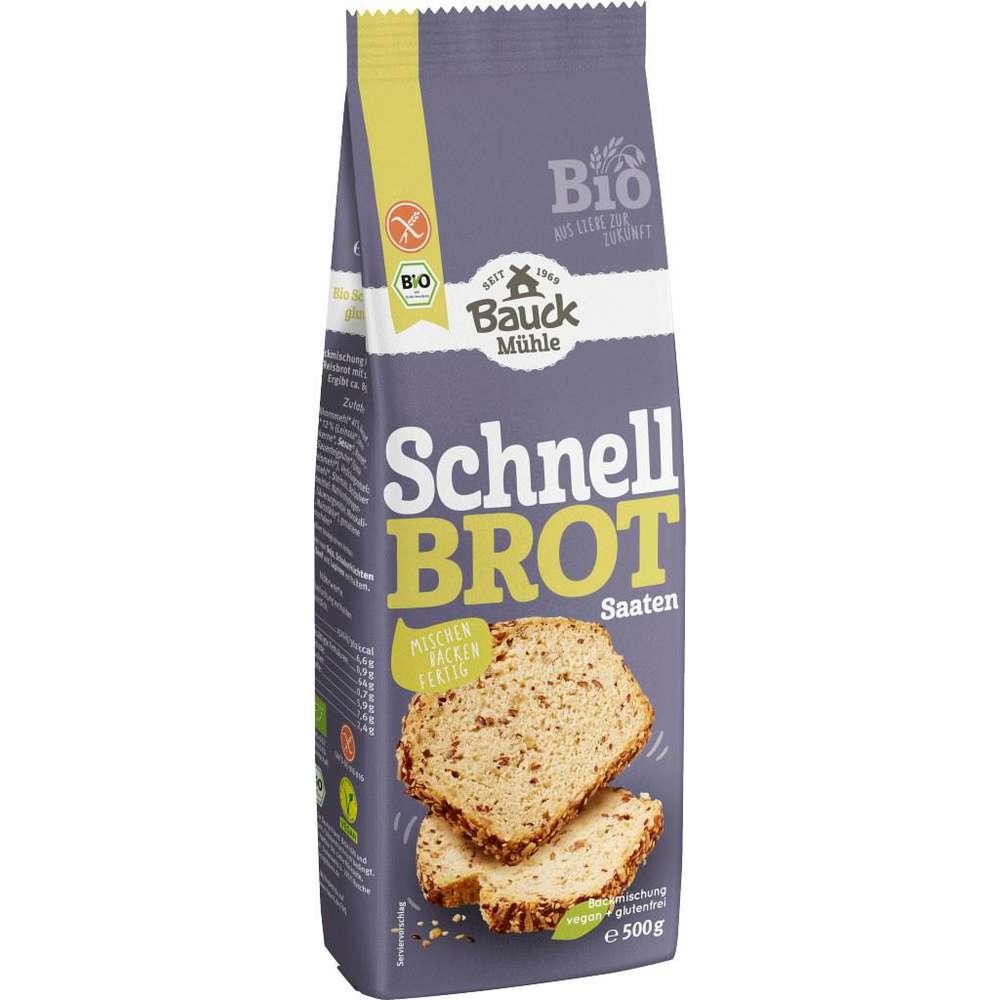 Organic quick bread with seeds, gluten-free