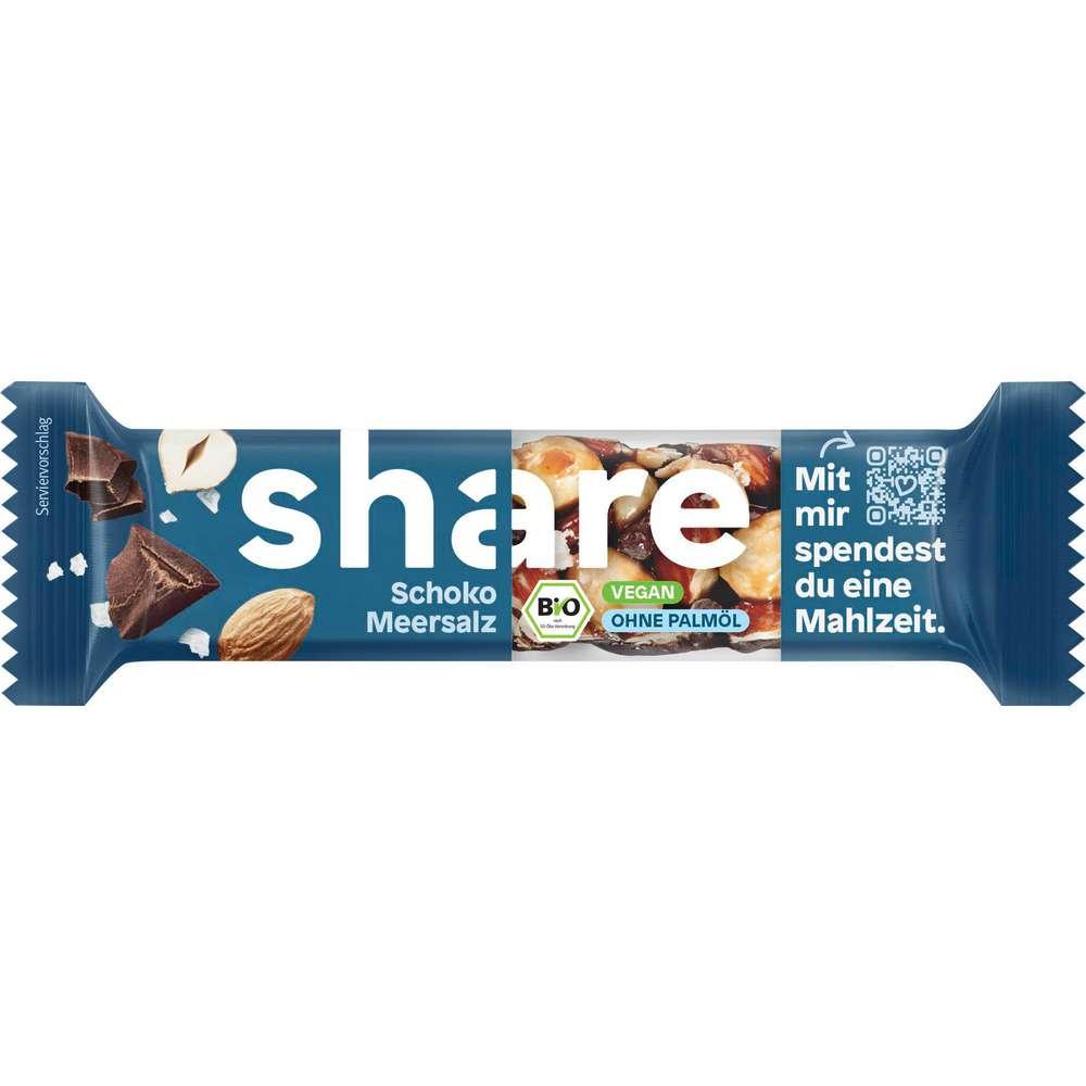 Organic chocolate sea salt bars, vegan