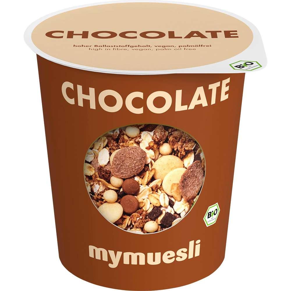 Organic chocolate muesli to go