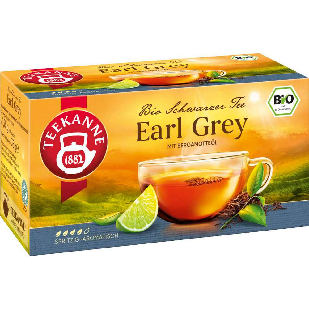 Organic black tea Earl Grey, sparkling aromatic