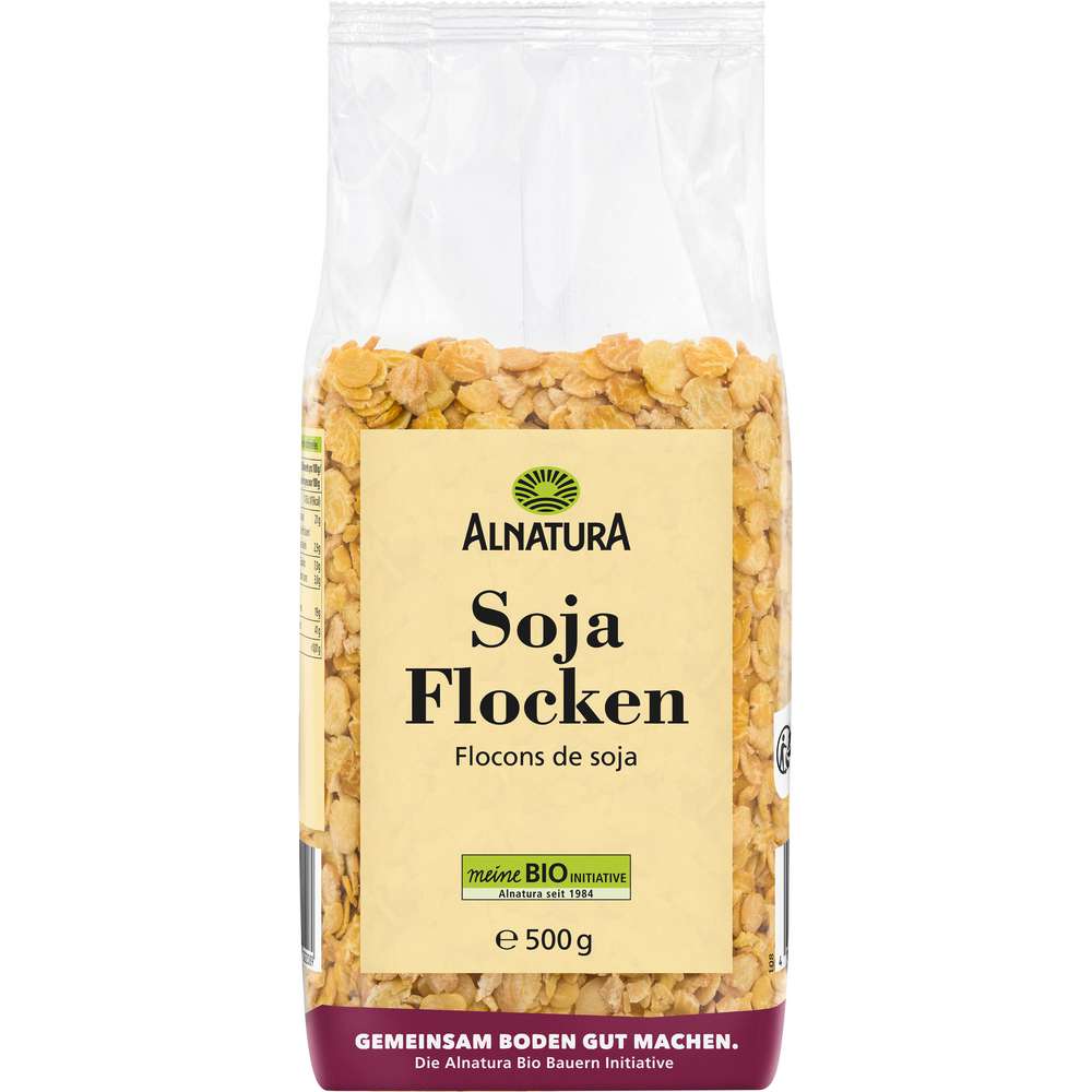 Organic soy flakes