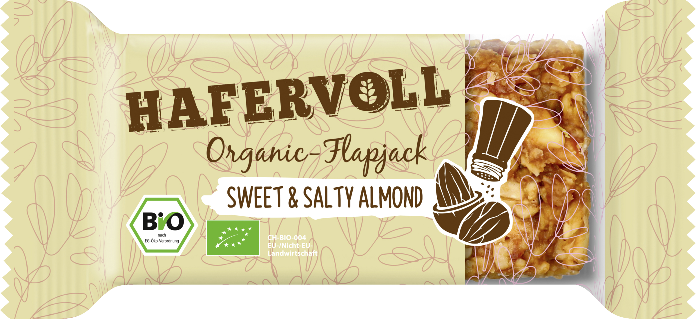 HAFERVOLL ORGANIC Sweet & Salty Almond Oat Bars