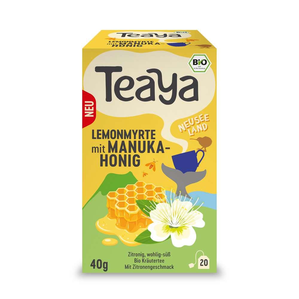 Organic Teaya New Zealand, lemon myrtle with manuka honey
