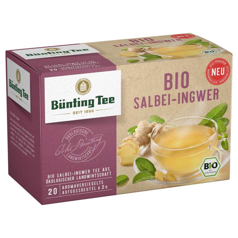 Organic tea, sage-ginger
