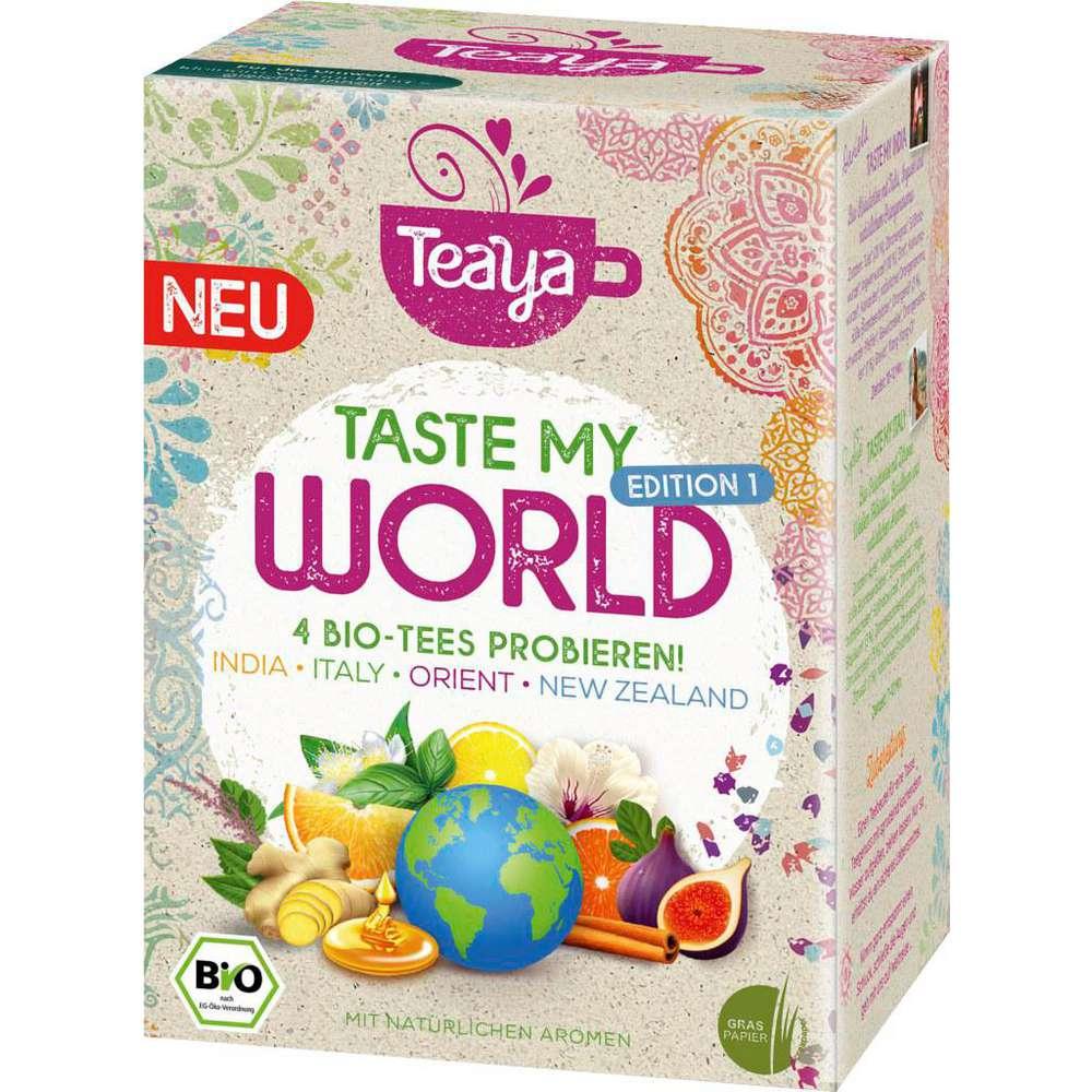 Organic Teas Taste my World, India, Italy, Orient, New Zealand