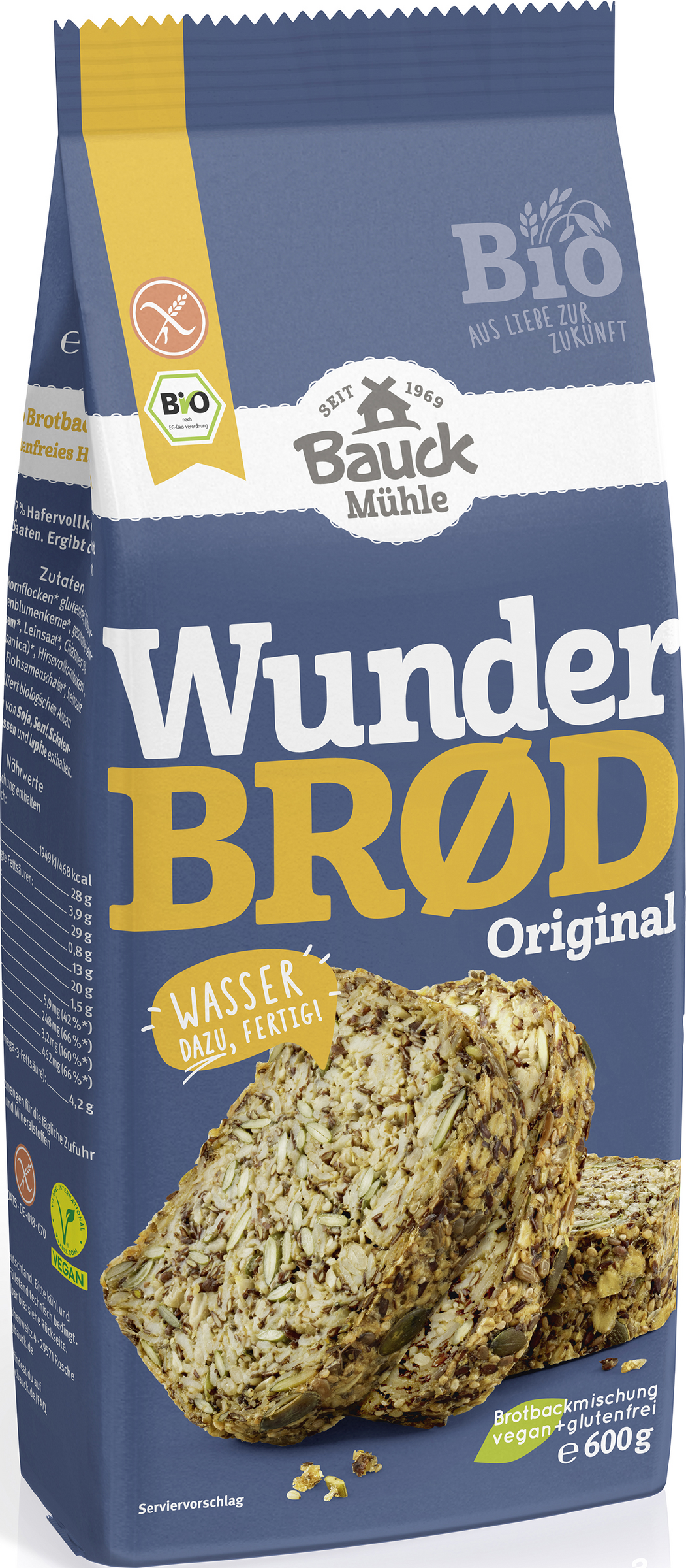 Bauck Mühle Organic Wunderbrød baking mix