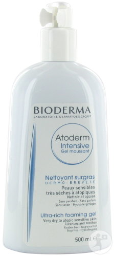 Bioderma Atoderm Intensive Moisturizing Cleansing Gel Pump Bottle 500ml