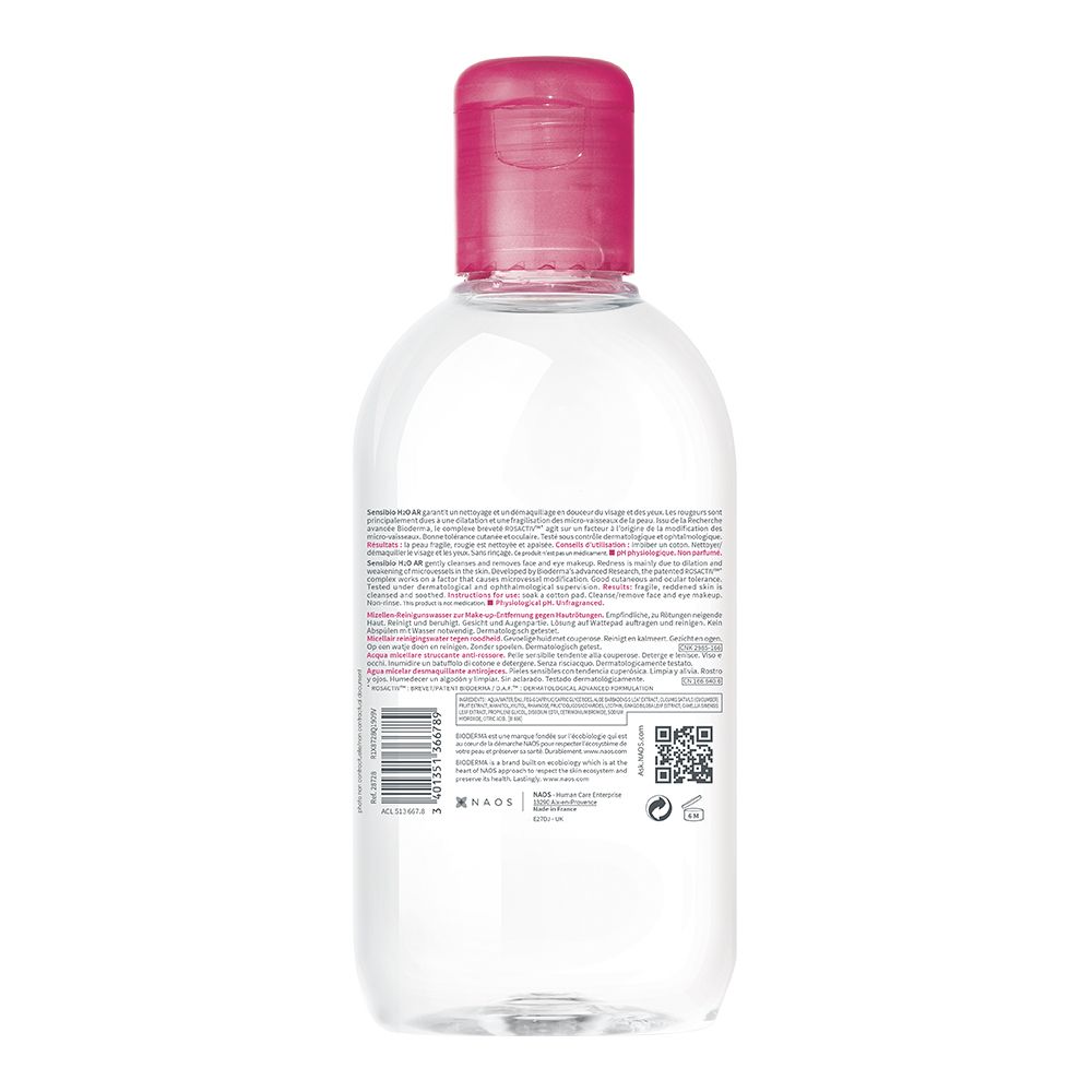 BIODERMA Sensibio H2O AR - Gently cleansing micellar water