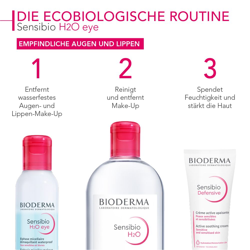 BIODERMA Sensibio H2O eye 2-phase micellar make-up remover