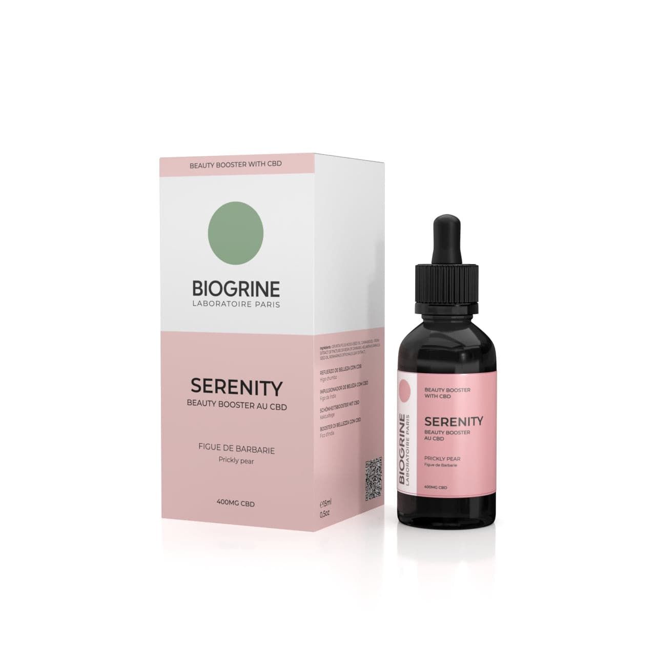 BIOGRINE “SERENITY” INTENSIVE BEAUTY SERUM BOOSTER WITH CBD Prickly Pear