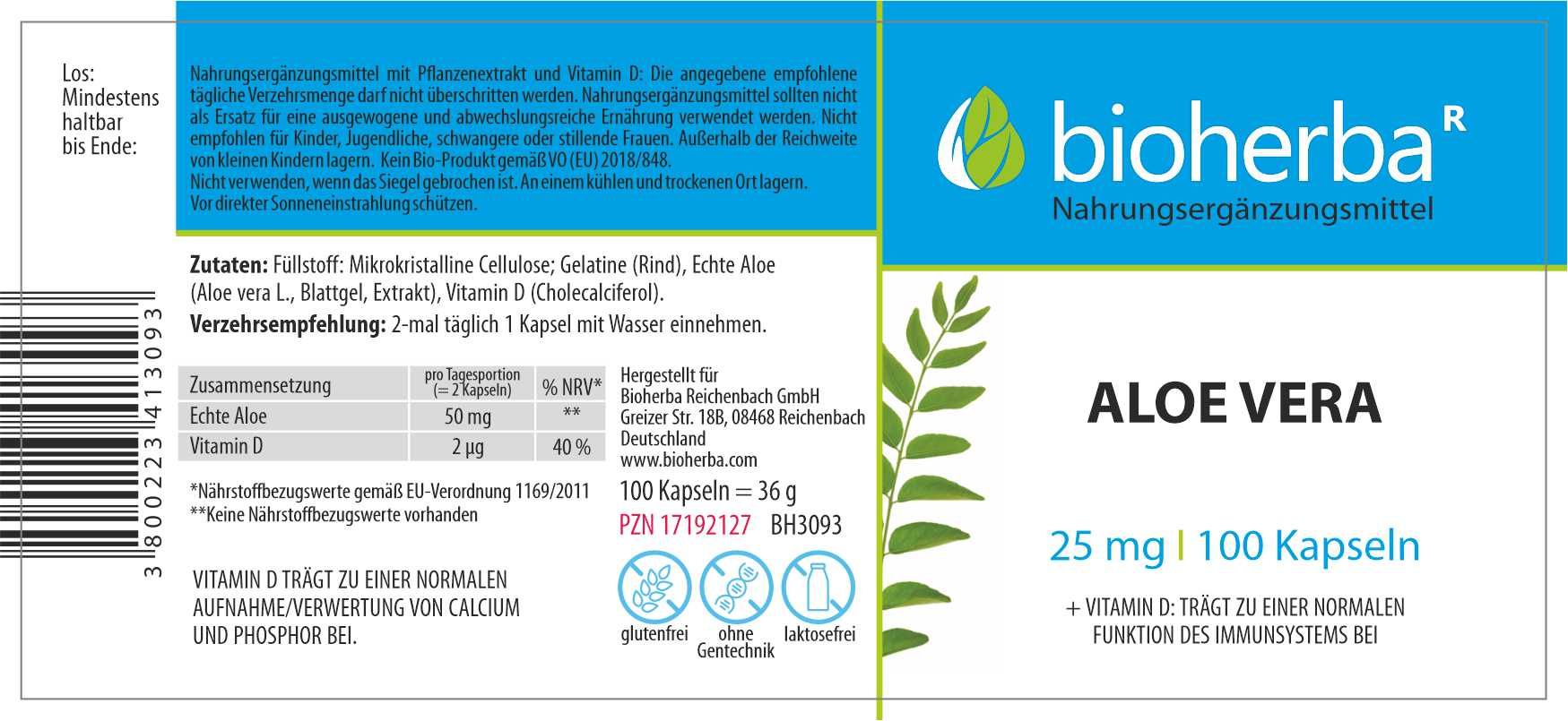 Bioherba Aloe Vera capsules