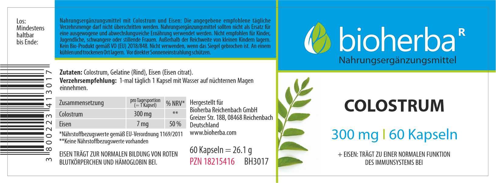 Bioherba COLOSTRUM capsules