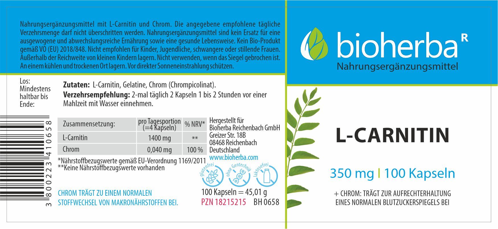 Bioherba L-Carnitine capsules