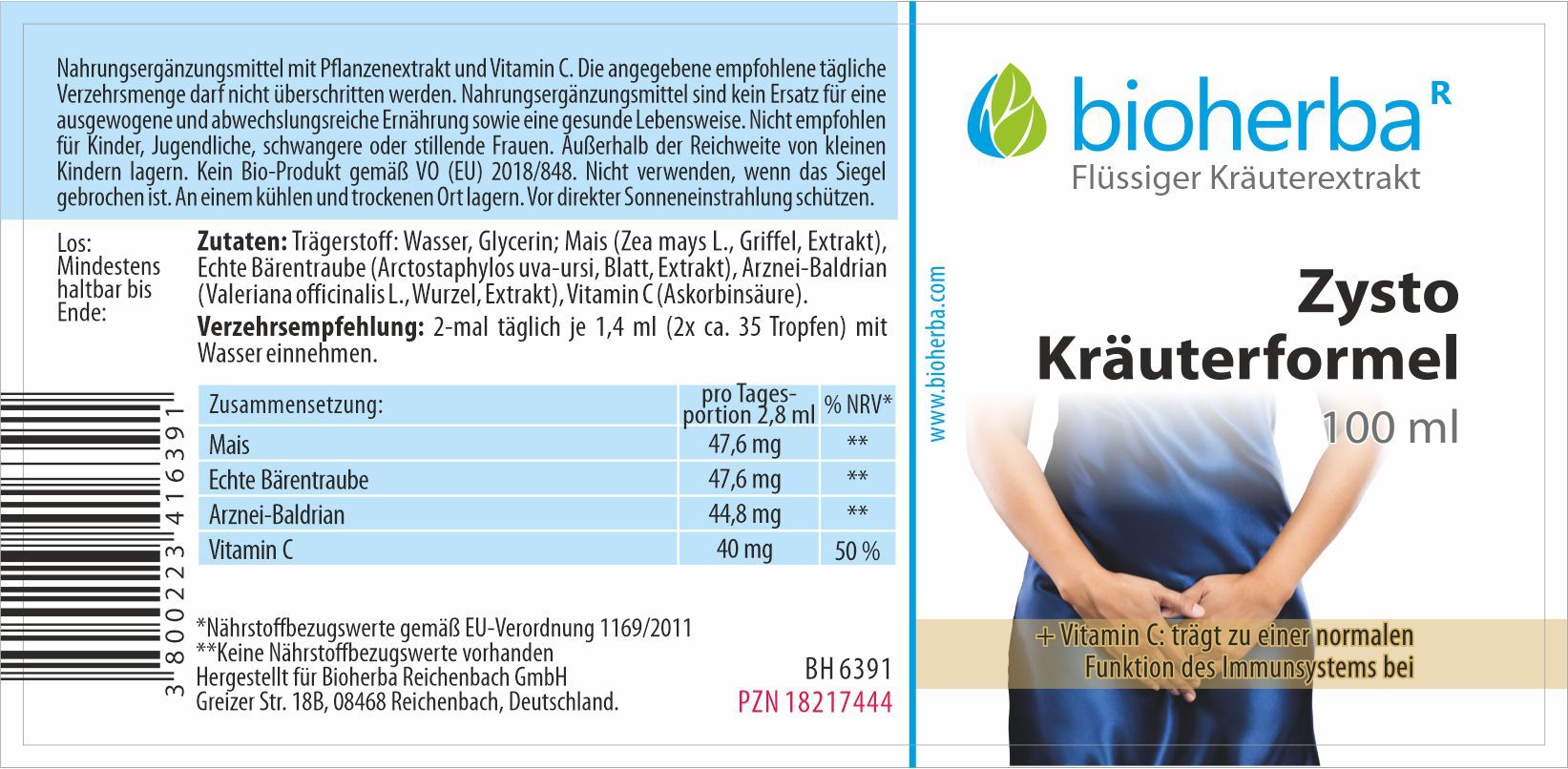 Bioherba Zysto Herbal Formula Drops Tincture Extract
