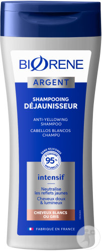 Biorène Argent Anti-Yellow Tone Intensive Shampoo Gray Hair Bottle 200ml