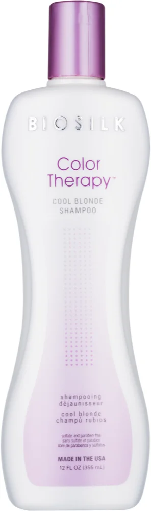 Biosilk Color Therapy Cool Blonde Shampoo Shampoo neutralizes yellow discoloration