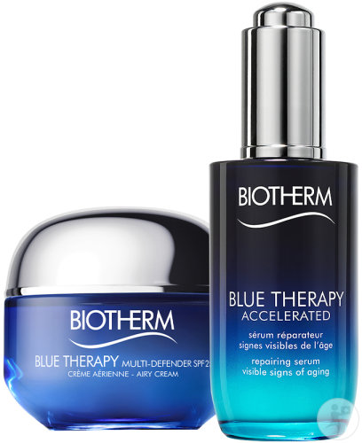 Biotherm Anti-Wrinkle & Anti-Stain Routine Blue Therapy Multi-Defender 50ml + Accelerated 50ml