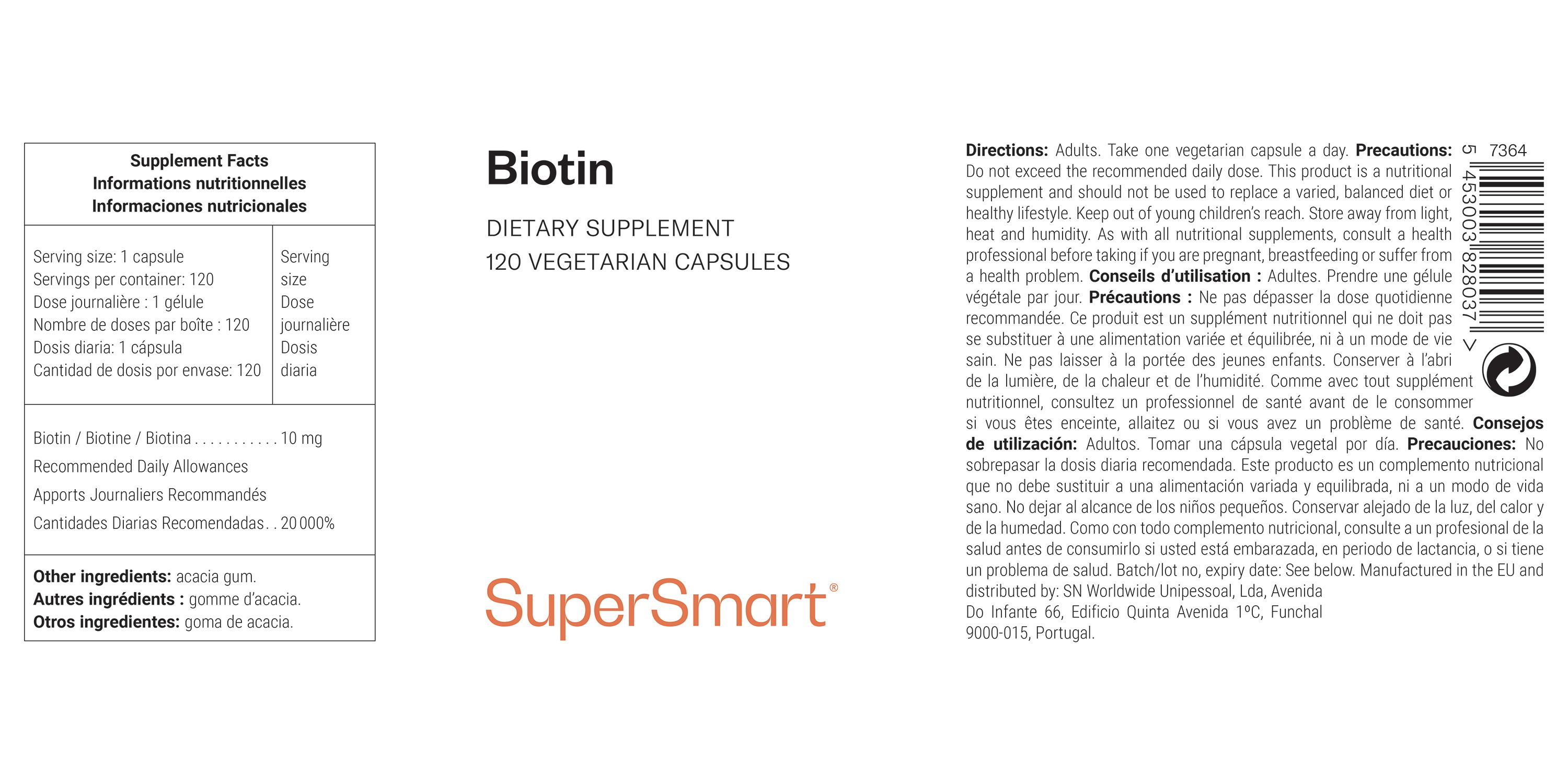 Biotin - SuperSmart 120 St