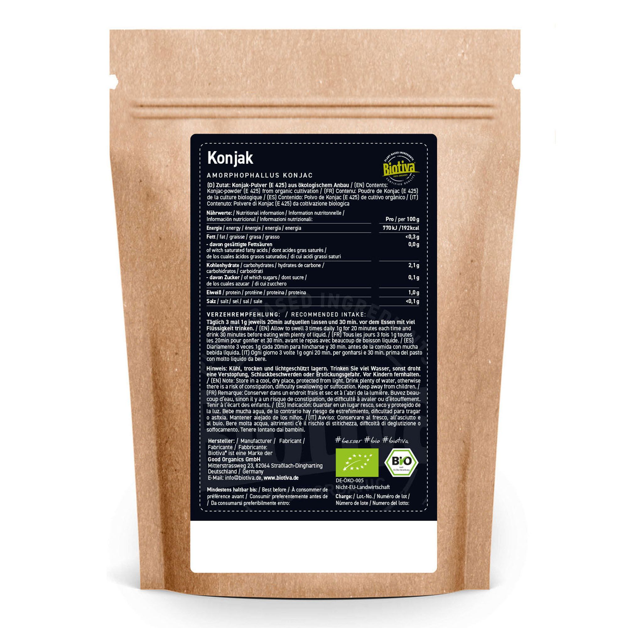 Biotiva Konjac Powder Organic