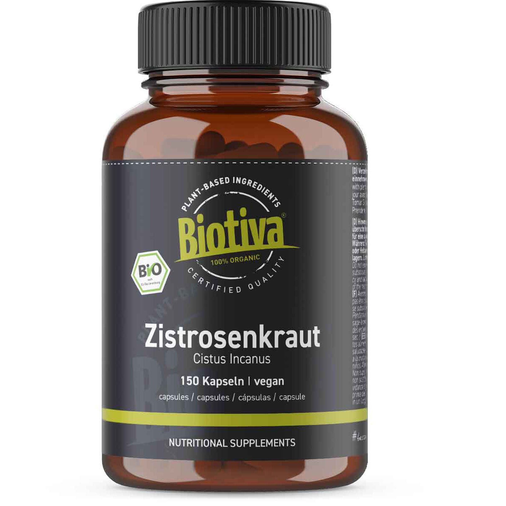 Biotiva cistus herb capsules organic