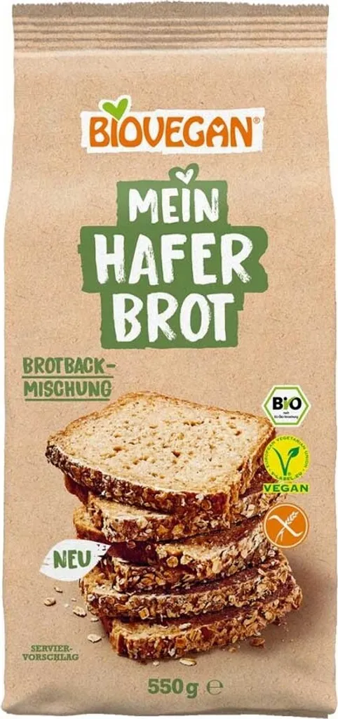 Biovegan My Oat Bread, gluten-free bread mix with oats, 550g