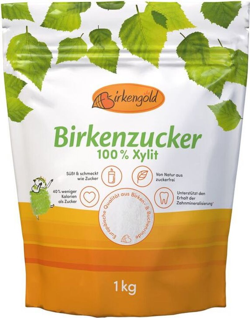Birkengold Birkenzucker Beutel - 1kg x 6  - 6er Pack VPE