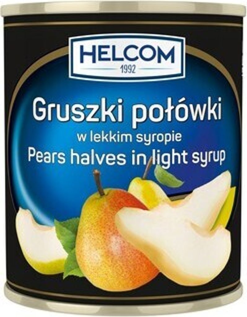 Birnenhälften in hellem Sirup 820 G Helcom