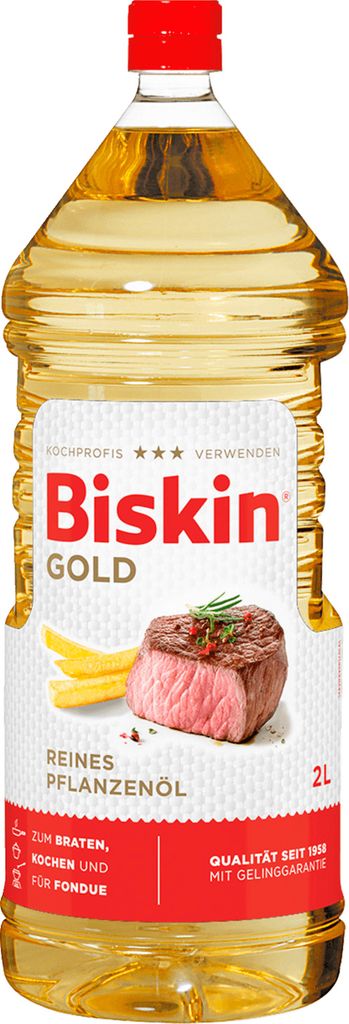 Biskin Gold Reines Pflanzenöl 2 Liter