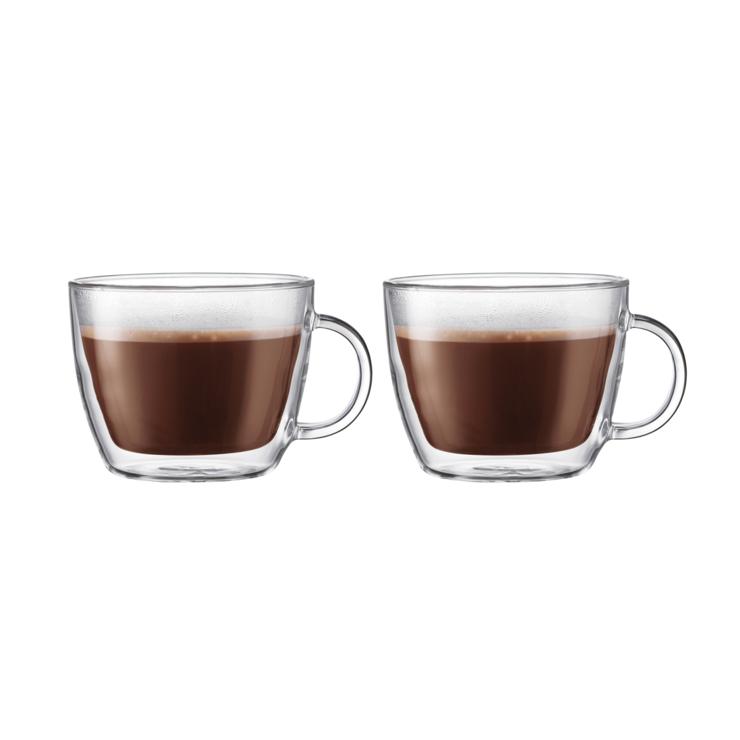 Bistro double -walled latt cup with Henkel 45cl