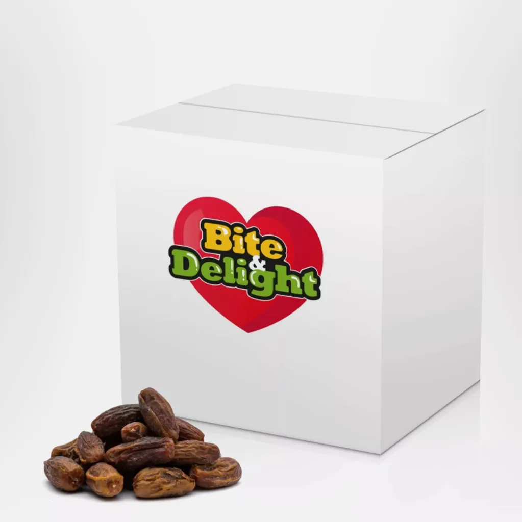 Bite&Delight Dried Dates 10kg – 100% natural, high in fiber & energy – Perfect as a snack, for muesli & baking