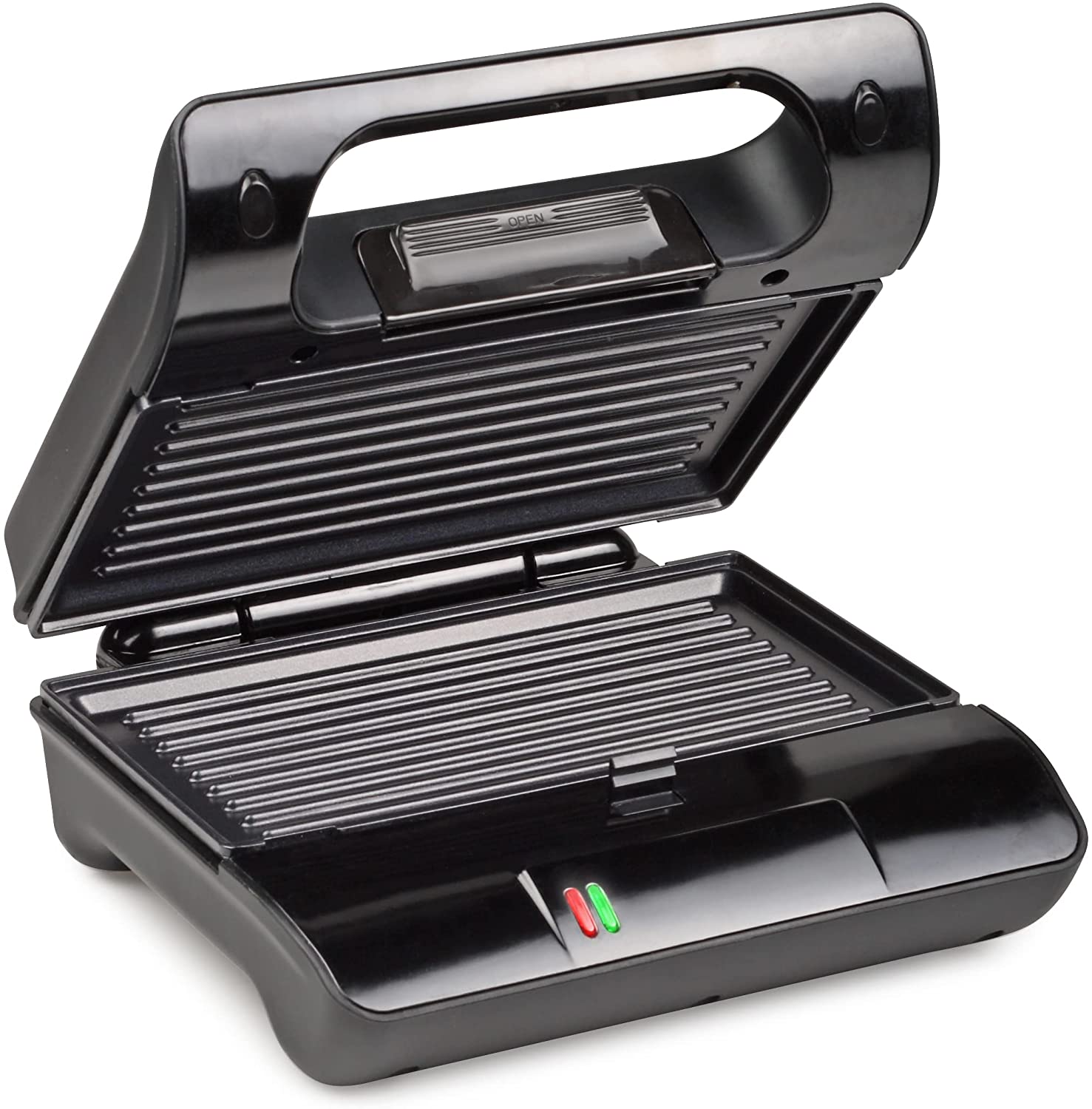 Princess 117000 Compact Grill with Non-Stick Grill Plates Vertical and Horizontal Positioning