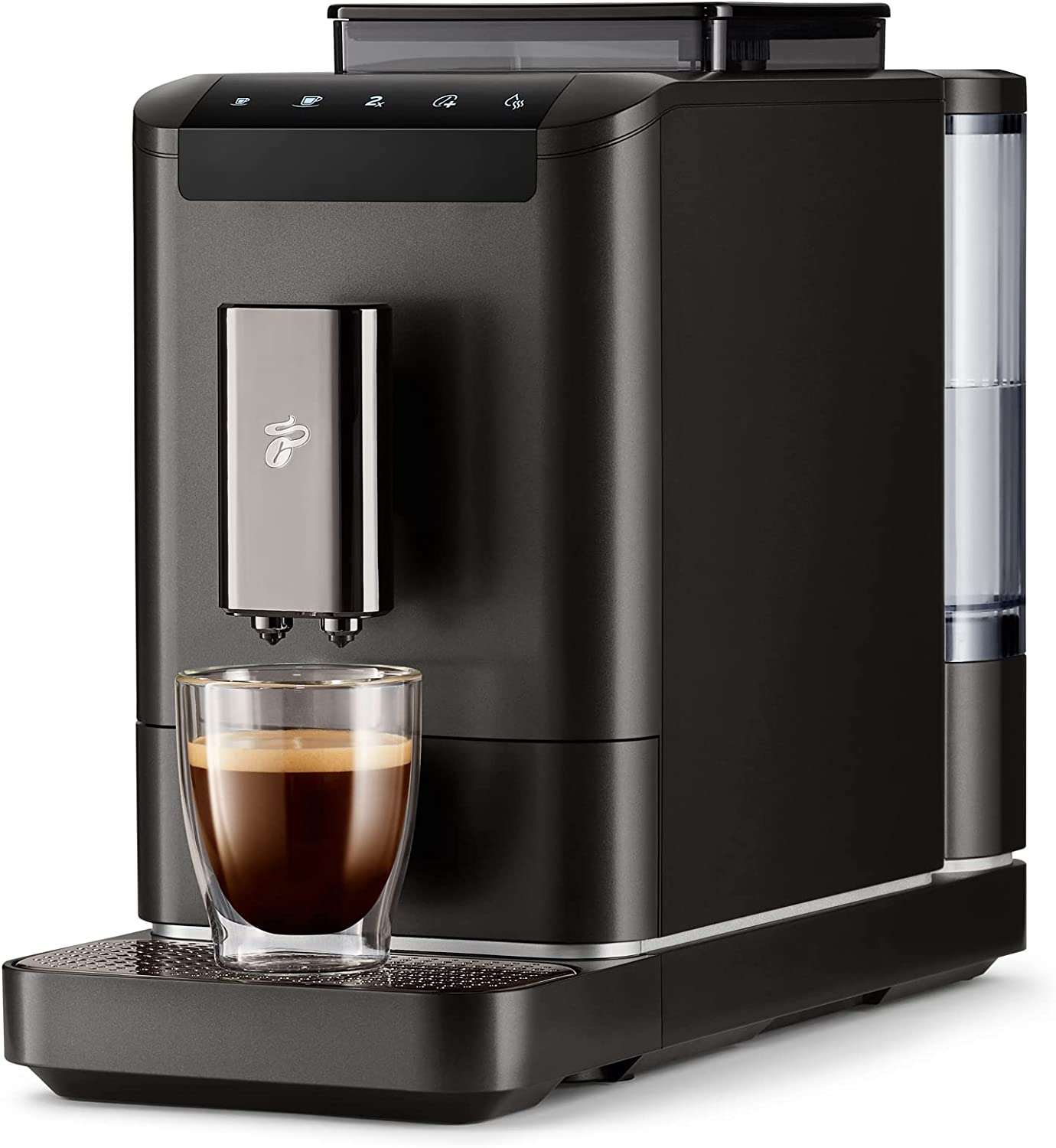 Tchibo Esperto2 Caffè 2.0 Fully automatic coffee machine for caffè crema and espresso, dark chrome