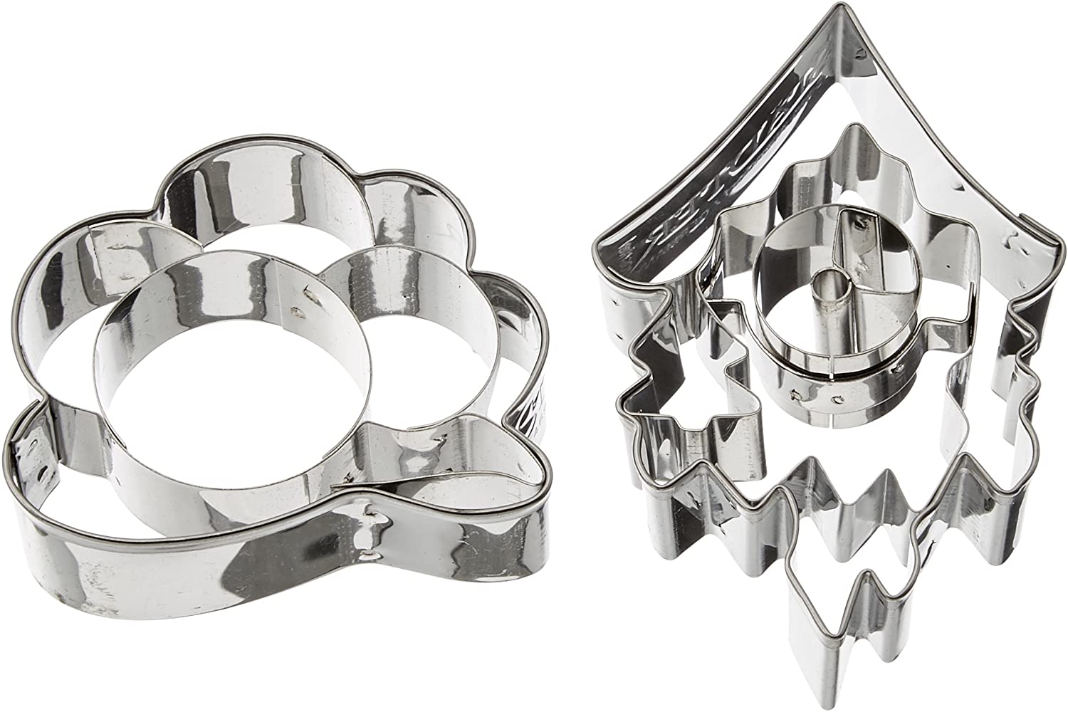 Städter Cookie Cutter Stainless Steel Silver 7 x 5 x 1 cm 2 Units
