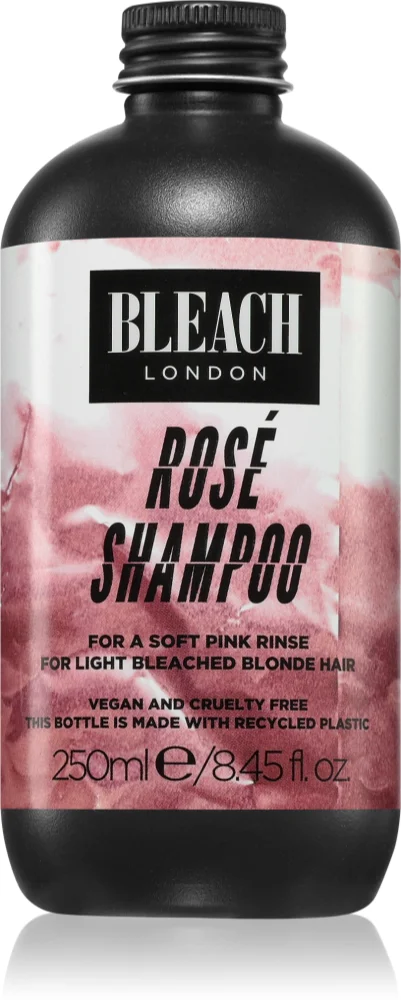 Bleach London Rosé Road Rosé tint shampoo for blonde hair