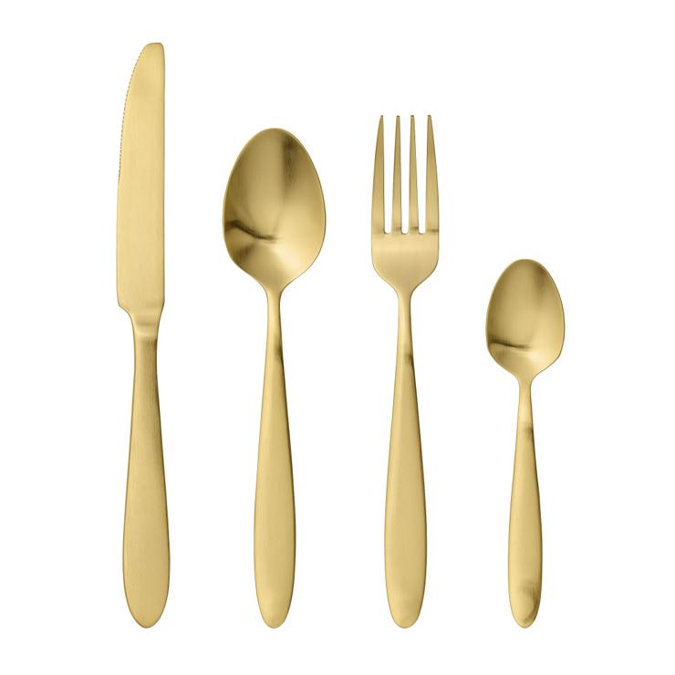 Bloomingville Gold Cutlery 4-Pack