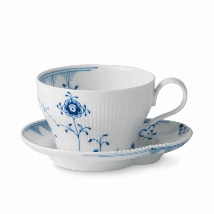 Royal Copenhagen Blue Elements Cup With Saucer 26Cl