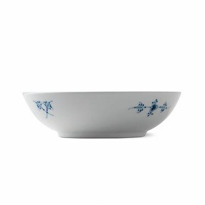 Blue Fluted Half Lace Bowl