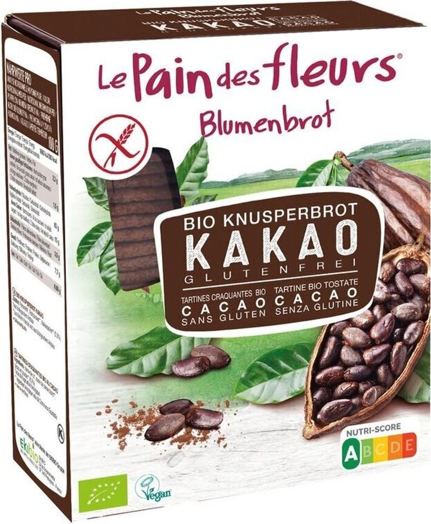 Flower bread crispy bread cocoa -- 160g x 6 - pack of 6 PU
