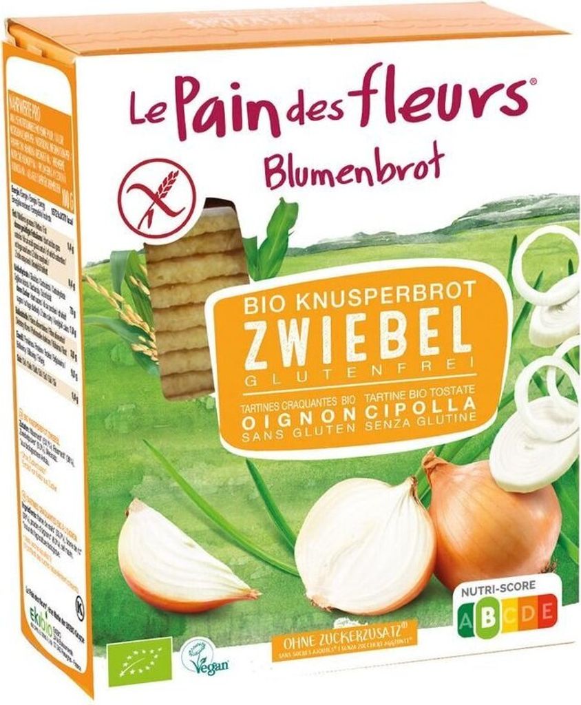 Flower bread crispy bread onion -- 150g x 6 - pack of 6 PU