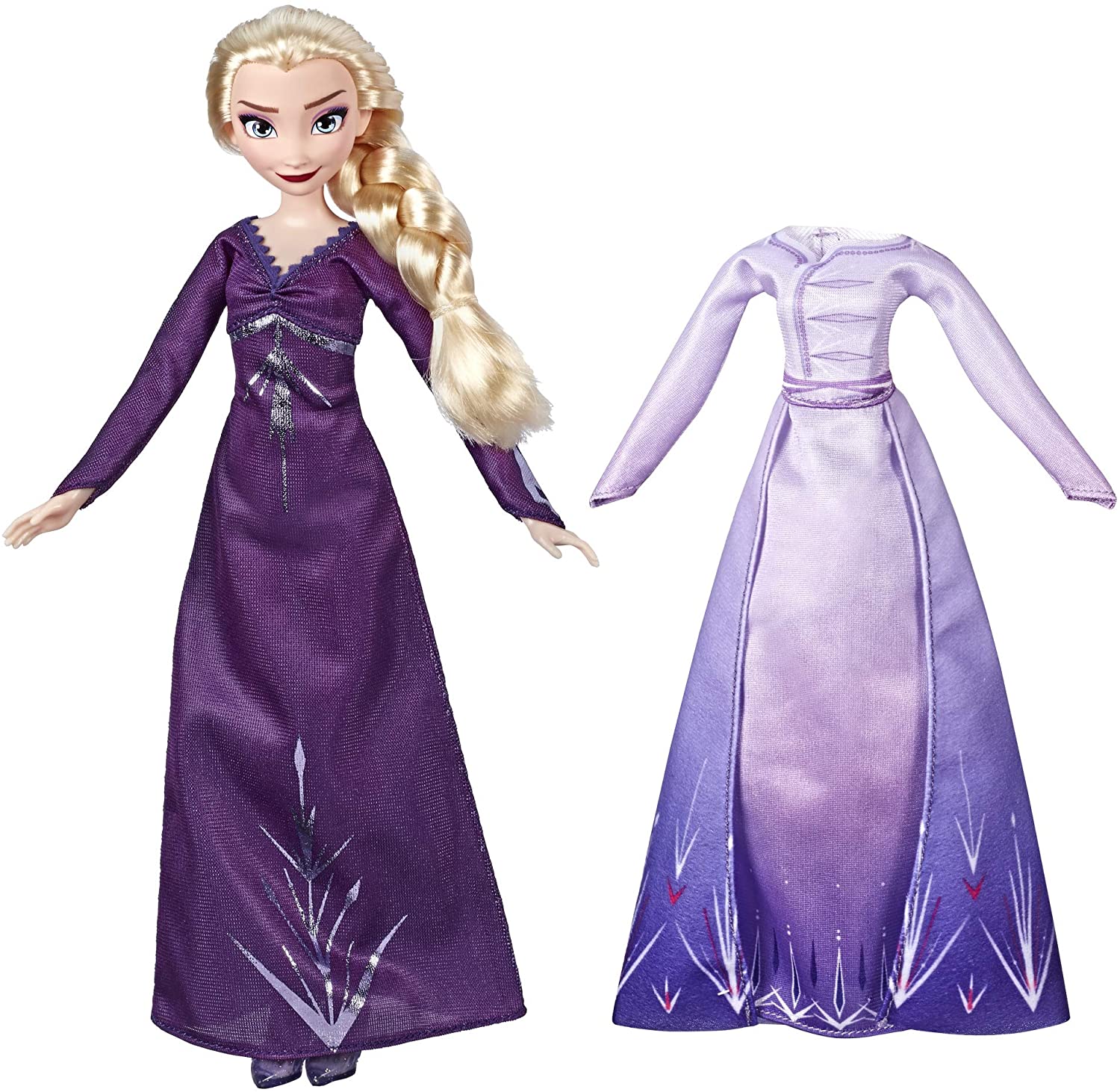Disney Frozen Arendelle Clothes Dream Elsa Fashion Doll With 2 Outfits, Pur