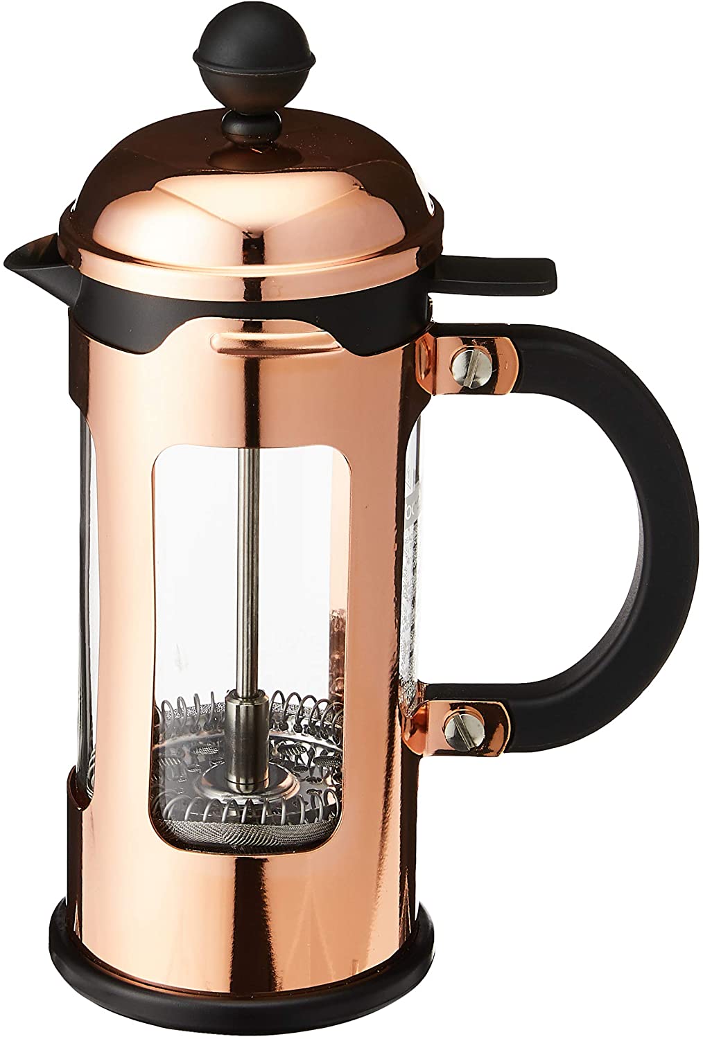 BODUM 0.35 Litre/12 oz Borosilicate Glass Chambord 3-Cup Coffee Maker, Copper